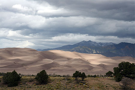 Vue sur great sand dunes