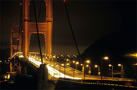 Golden gate la nuit