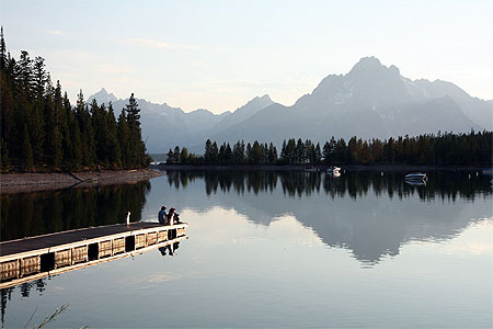 Grand Teton au coucher de soleil