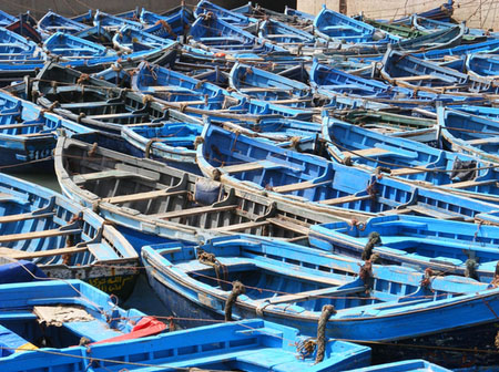 Bateaux bleus