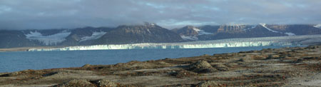 Vue panoramique du glacier Svea