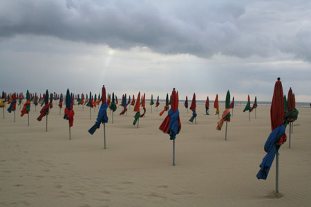 plage d�serte � Deauville
