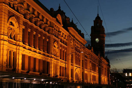 Flinder Station (la gare) � Melbourne
