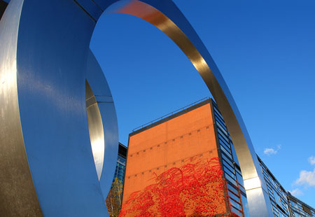 En ville lors d'une belle journ�e d'automne