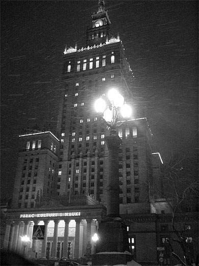 Architecture sous la neige