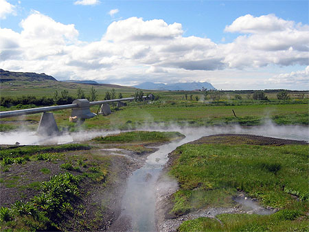 Cours d'eau chaude � Deildartunguhver