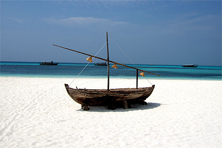 une barque �chou�e...