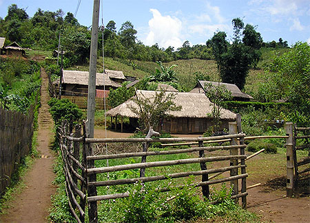 Village de r�fugi�s chinois