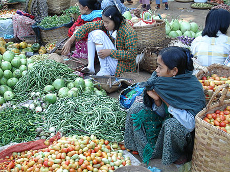 l�gumes au march� de bagan
