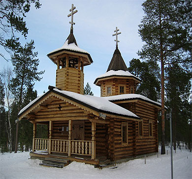 Laponie, �glise Orthodoxe de Nellim