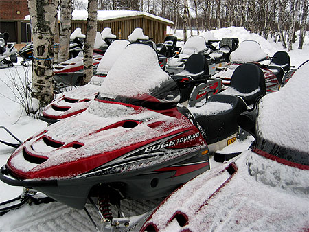 Motos neige � Ivalo