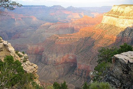 Coucher de soleil sur le Grand Canyon