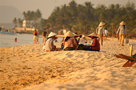 Fin d'apr�s midi sur la plage