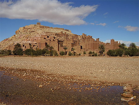 Vue sur la kasbah de Ait Benhaddou