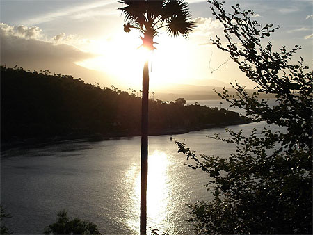 Lever de soleil sur Bali