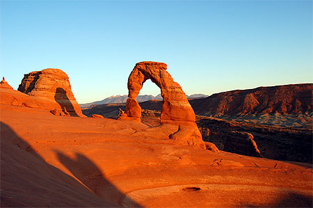 Sunset on Delicate Arche