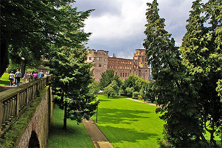 Parc du ch�teau d'Heidelberg