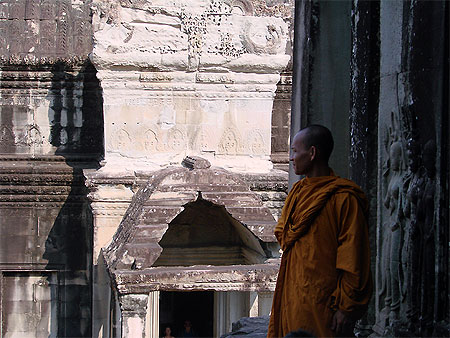 Bonze et apsara