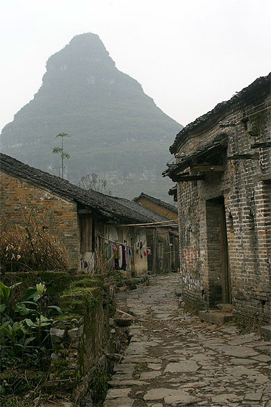 Petit village � c�t� de Yangshuo