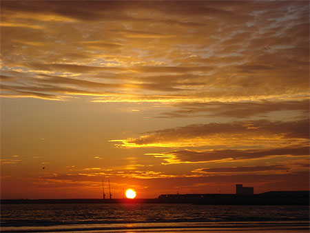 Coucher de soleil d'Agadir