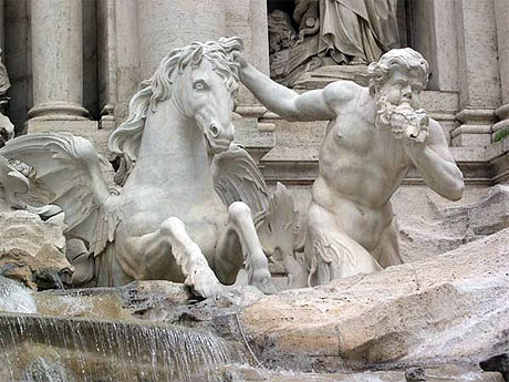 Fontaine de Tr�vi - D�tail