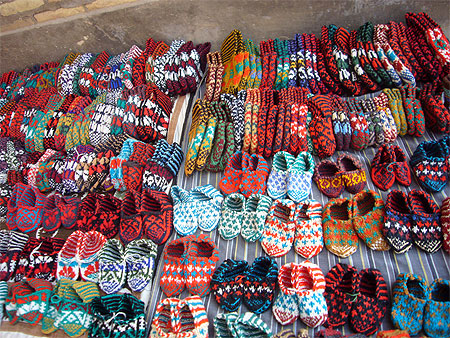 Chaussons, artisanat Ouzbek