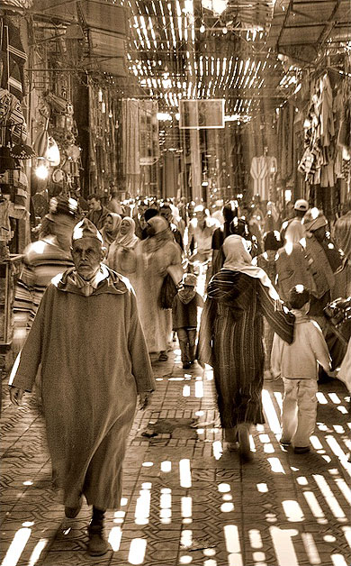 Light in souks
