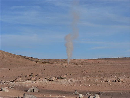 Le geyser du d�sert