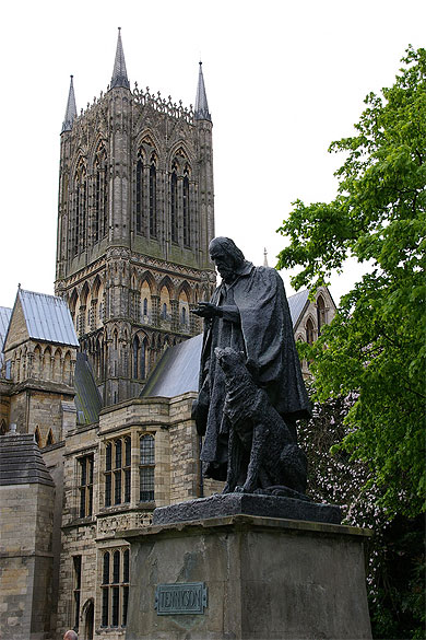 Tennyson devant la cath�drale