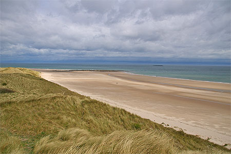 Plage du nord de l'Angleterre