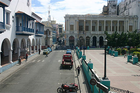 Une rue � Santiago