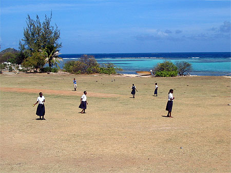Cour d'�cole � Union Island