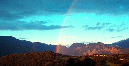 Arc en ciel sur la vall�e du Prunelli