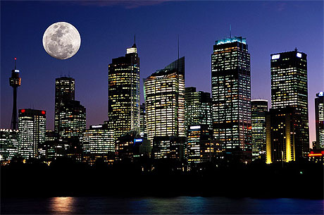 Lune sur Sydney