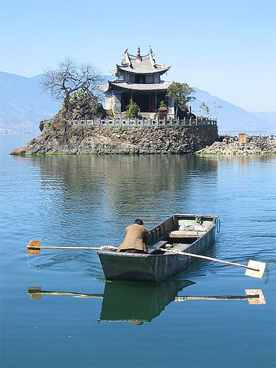 Ile Puto sur le lac Erhai � Dali