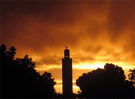 Orage sur Koutoubia