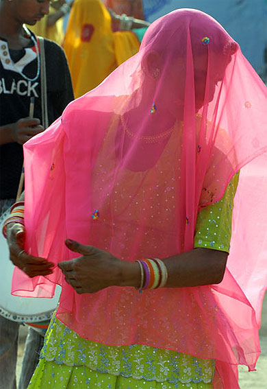 Danseuse lors d'un mariage