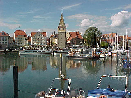 Lindau, fronti�re germano autrichienne