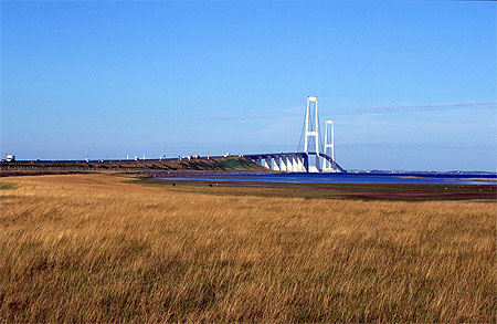 Pont du grand Belt sur l'�le de Sprogo