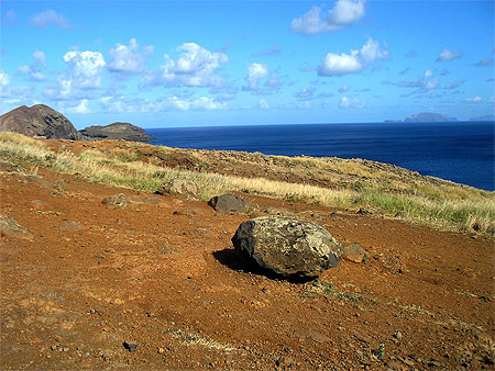 Paysage aride de l'est de l'�le