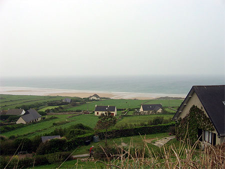 Vert et bleu brumeux
