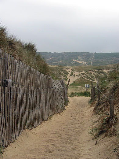 Chemin de sable