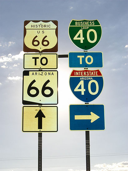Route 66, � Seligman