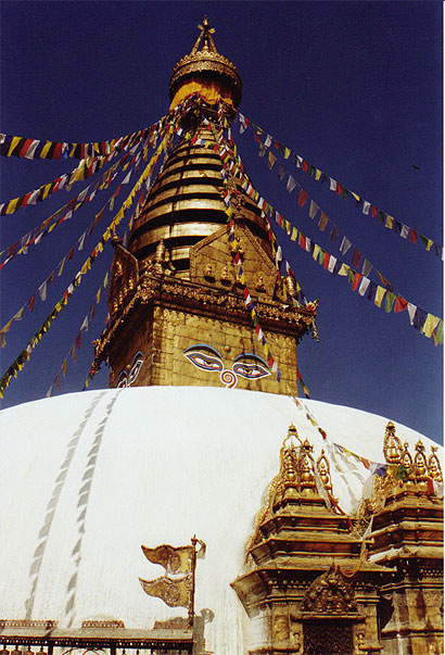 le stoupa de Swayambunath