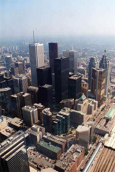 Vue panoramique gratte-ciel