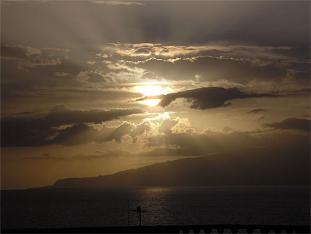 Coucher de soleil sur Gomera