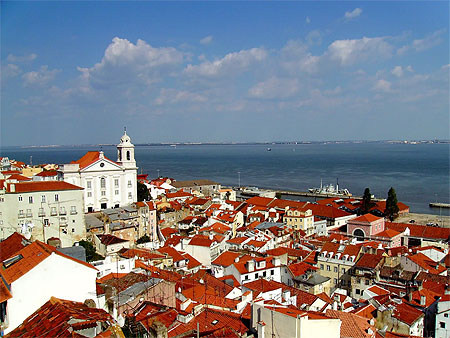 Le quartier de l'Alfama � Lisbonne