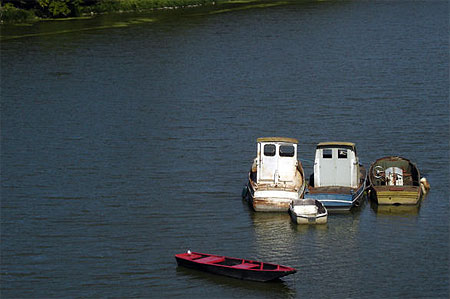 Bateaux sur la Maine