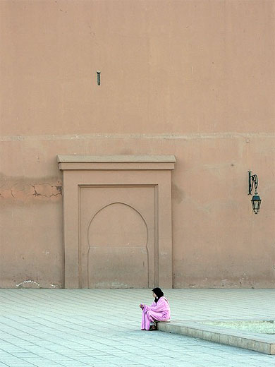 Attente autour de la Koutoubia