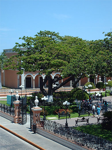 El zocalo de Campeche